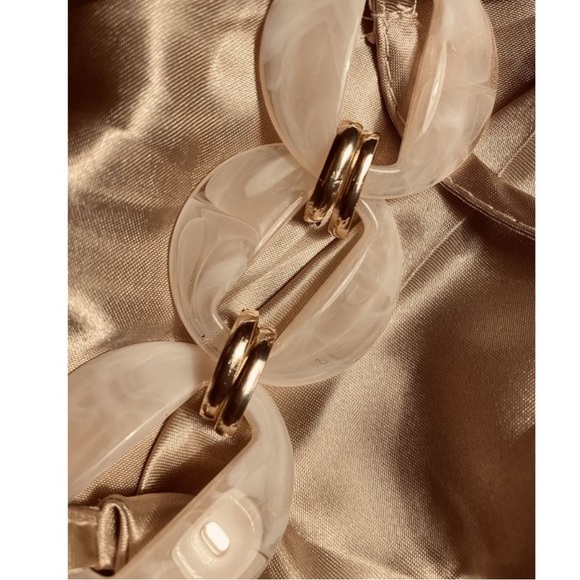 NWT Strappy Satin Midi Dress - Picture 5 of 6